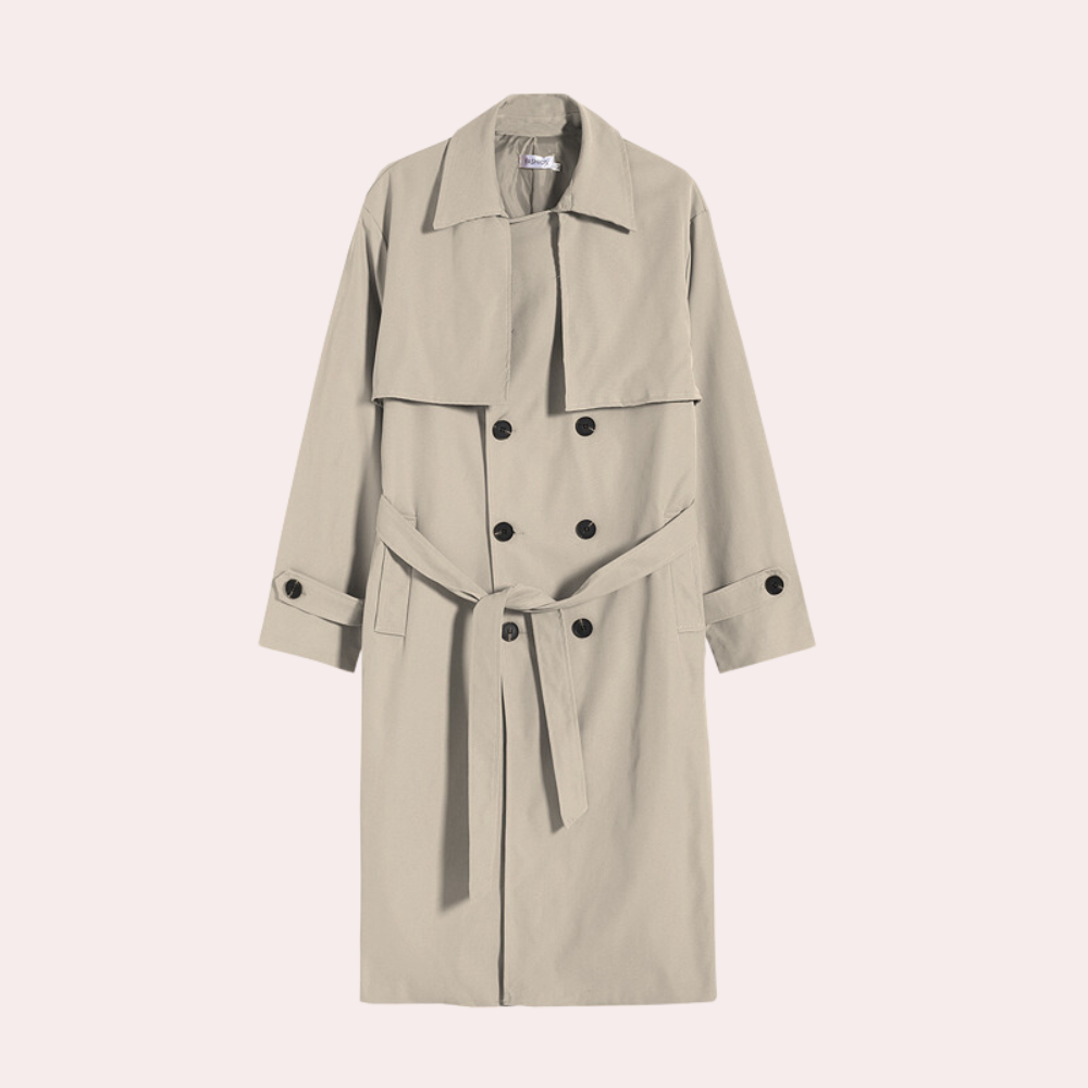 Trench-coat long et élégant pour hommes