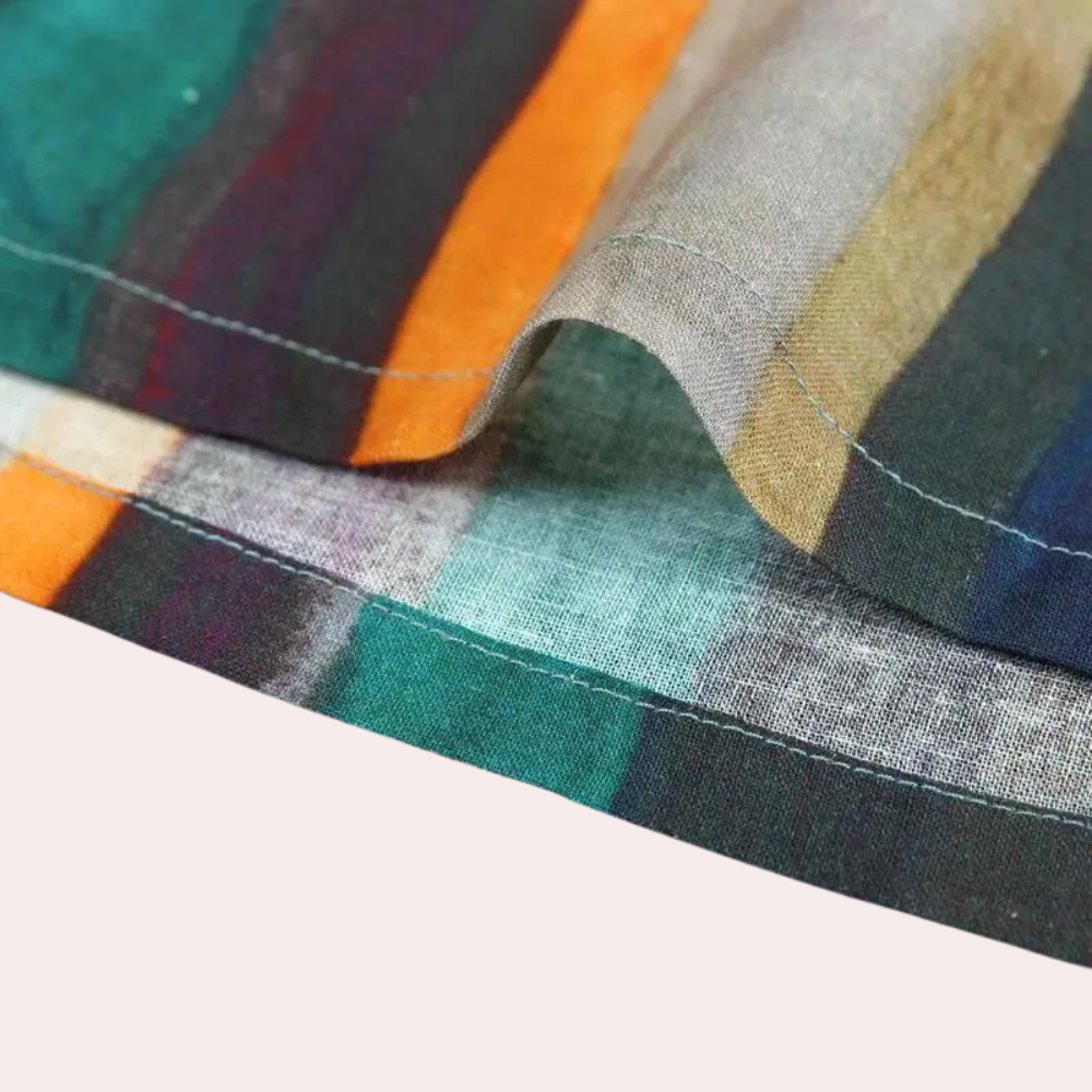 Jupe rétro à rayures pour femmes