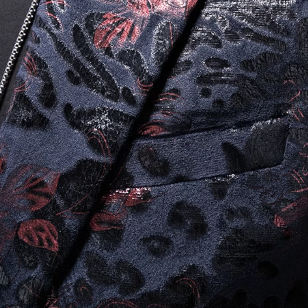 Alfons - Blazer botanique au style subtil pour hommes