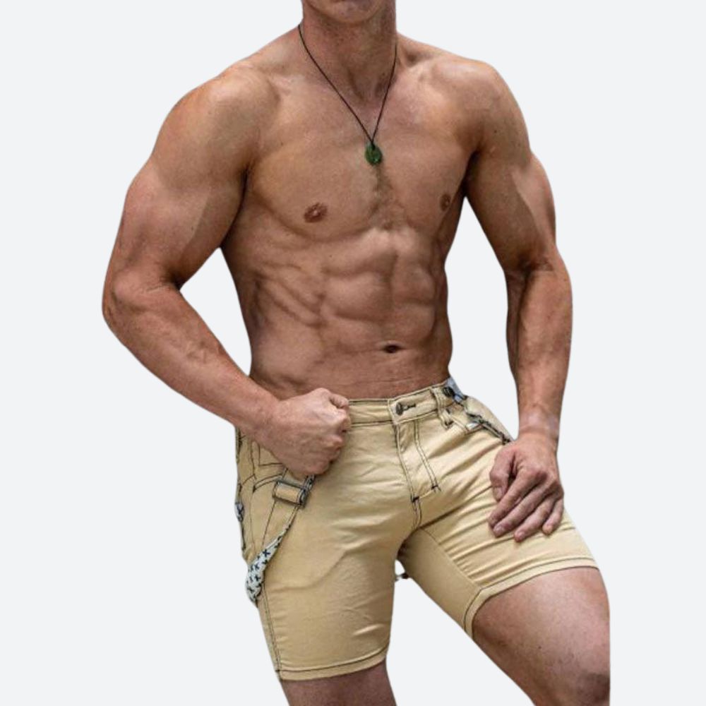 Short cargo élégant avec ceinture ajustable et détachable - Tobias