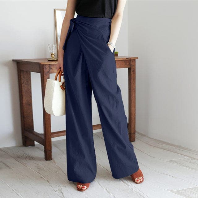 Elaine - Un pantalon enveloppant à taille haute pour un look chic
