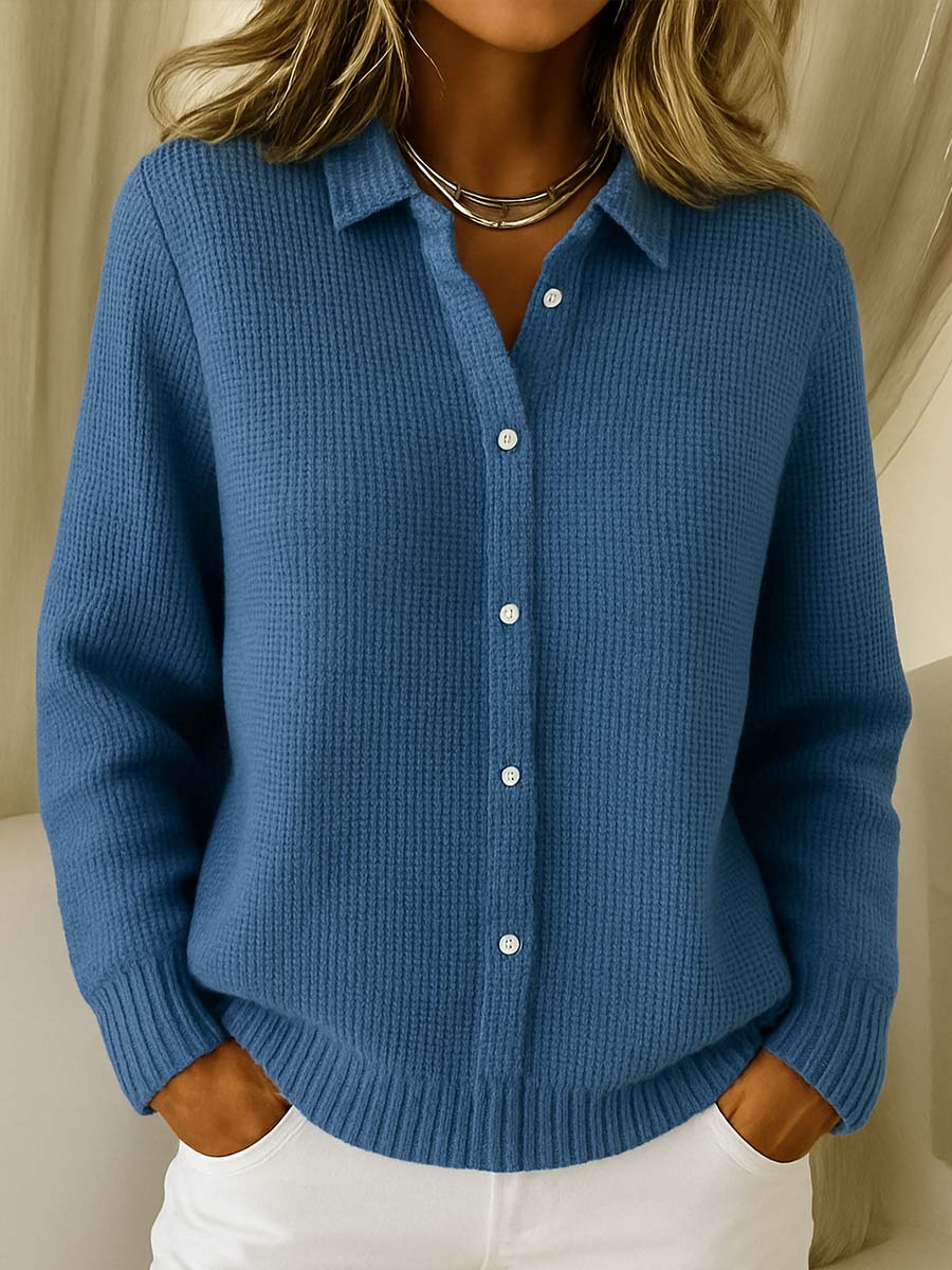 Élise| Cardigan Classique en Maille à Boutons