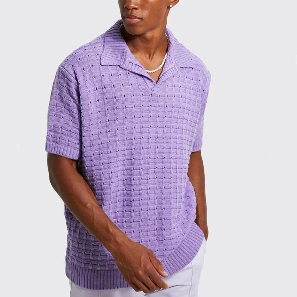 Polo d'été pour homme en maille vibrante - Roge