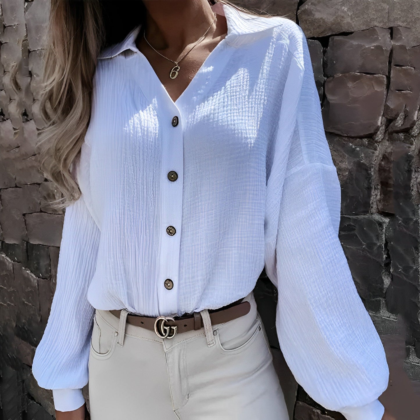 Aliana - Chemisier européen élégant à manches longues pour femmes pour un automne stylé