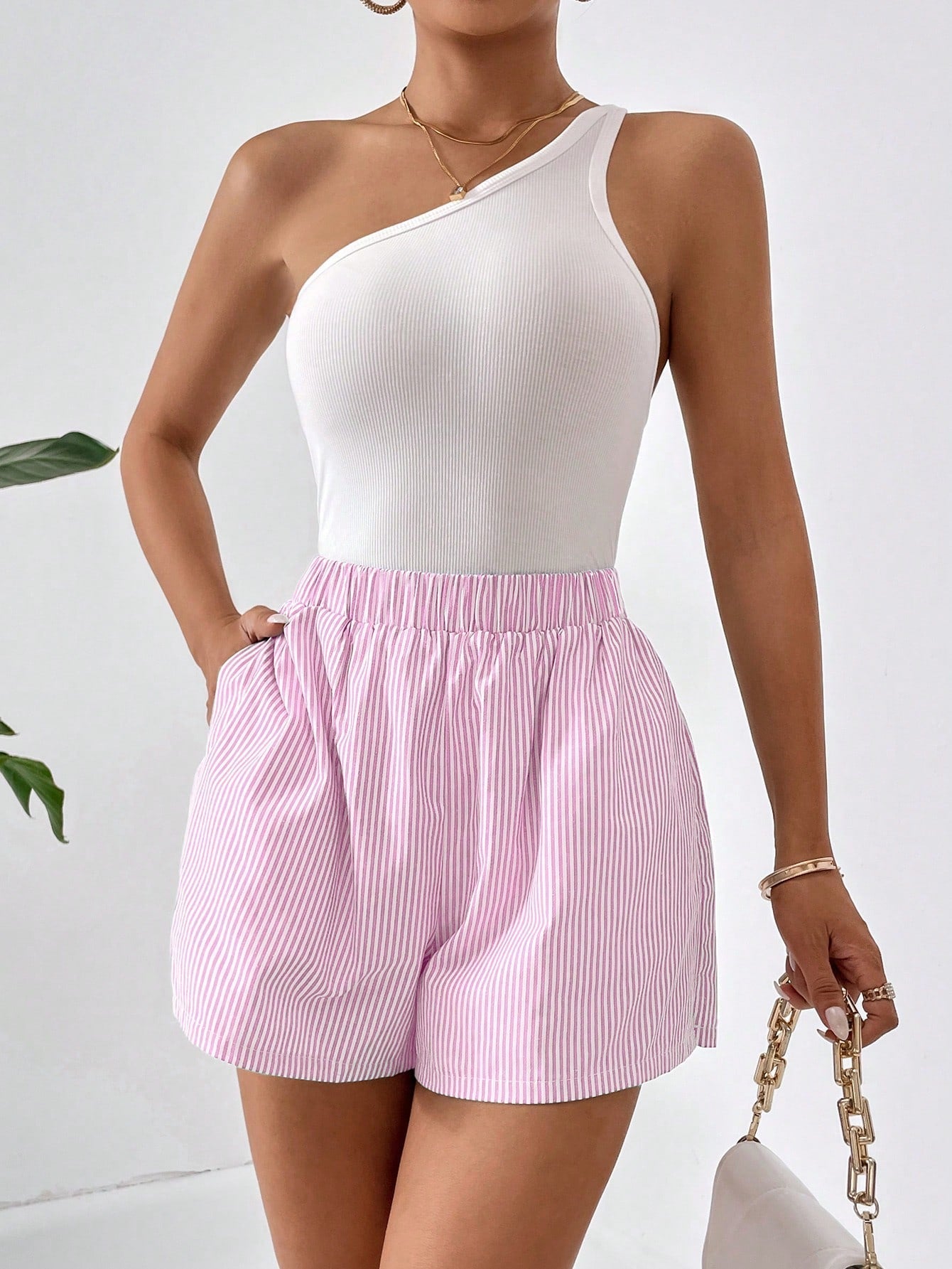 Blythe - Short d'été rayé tendance pour femmes