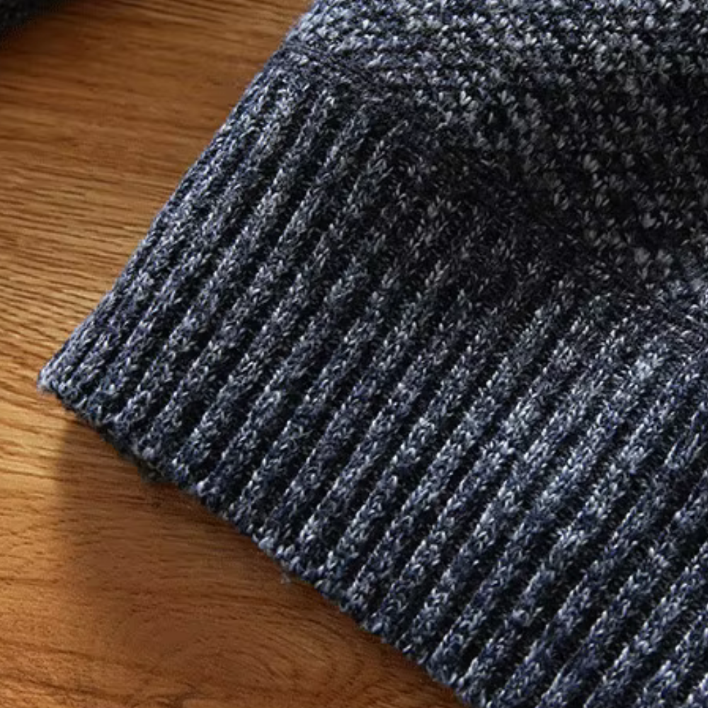 BRICE - Pull confortable pour hommes avec fermeture à glissière au niveau du cou