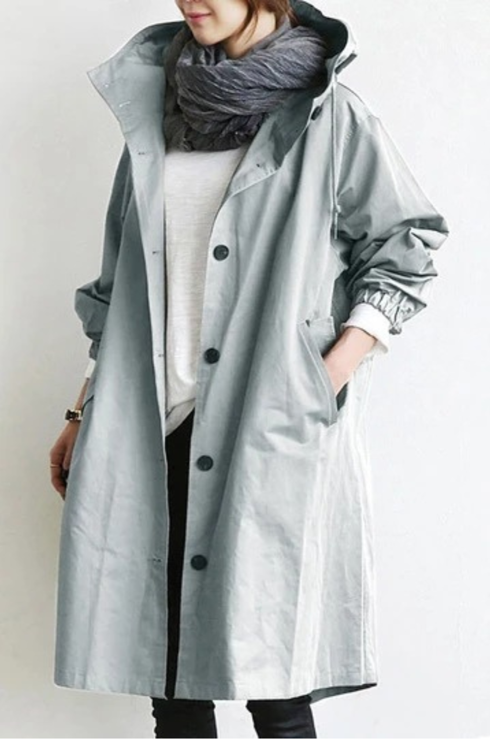 Sanne | Trench-coat Femme Coupe-Vent et Imperméable