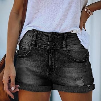 Clio - Short en jean déchiré tendance