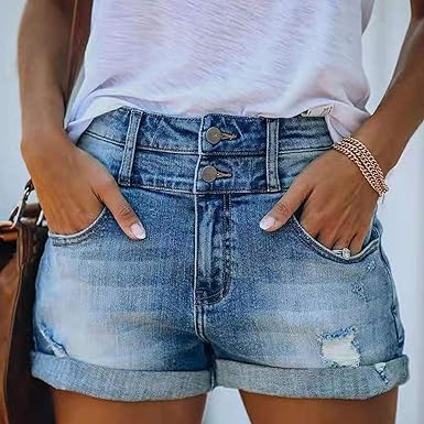 Clio - Short en jean déchiré tendance