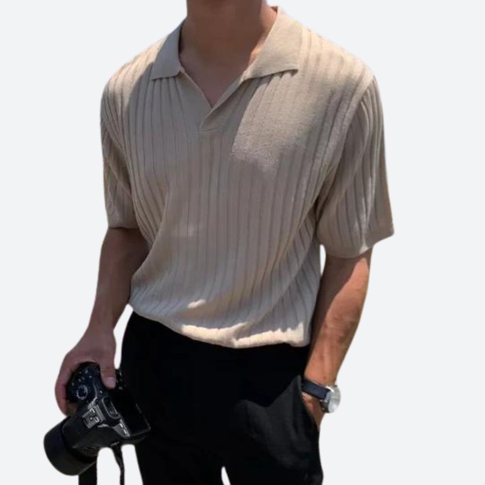 Polo stylé en coton côtelé - Asgard