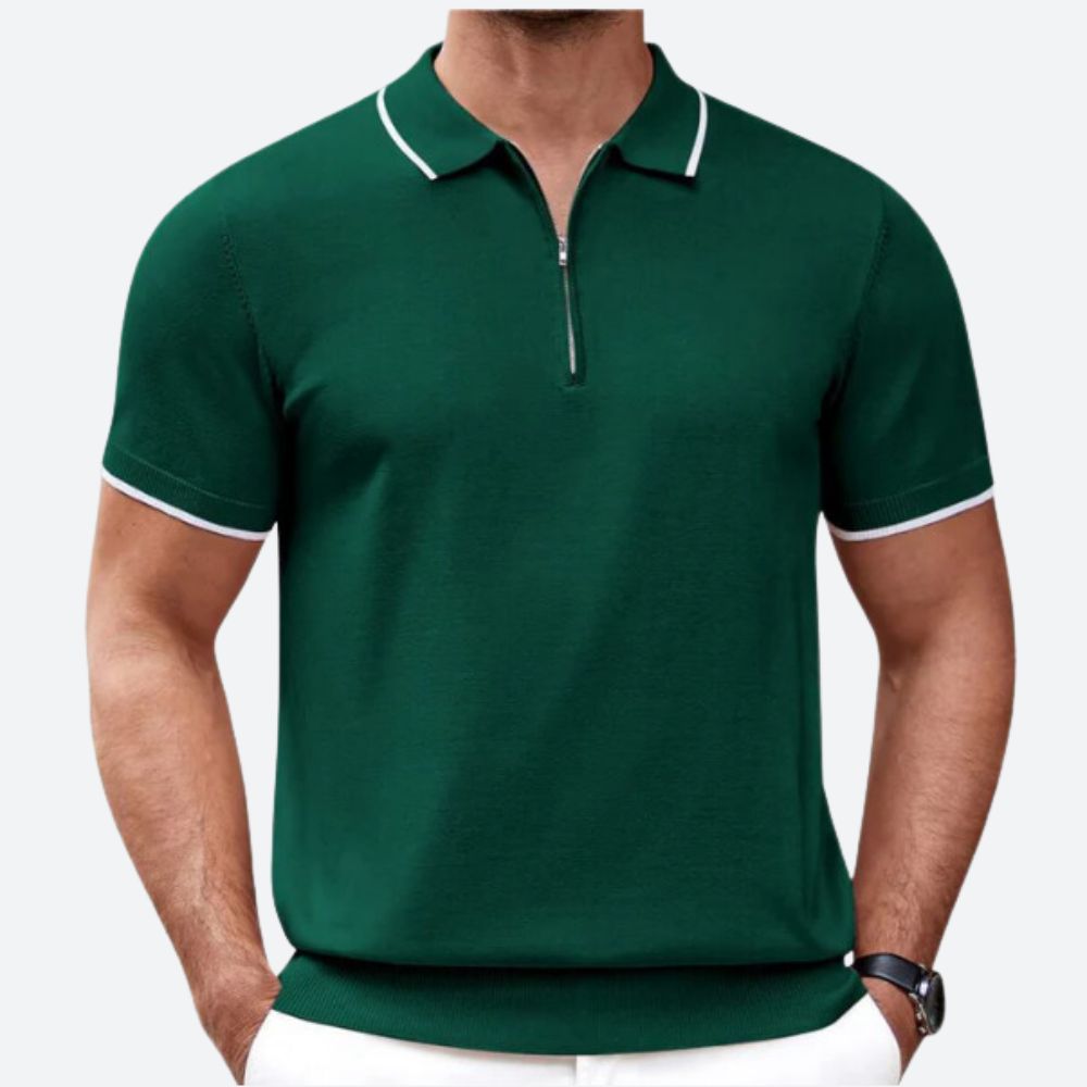 Polo zippé élégant pour hommes - Bass