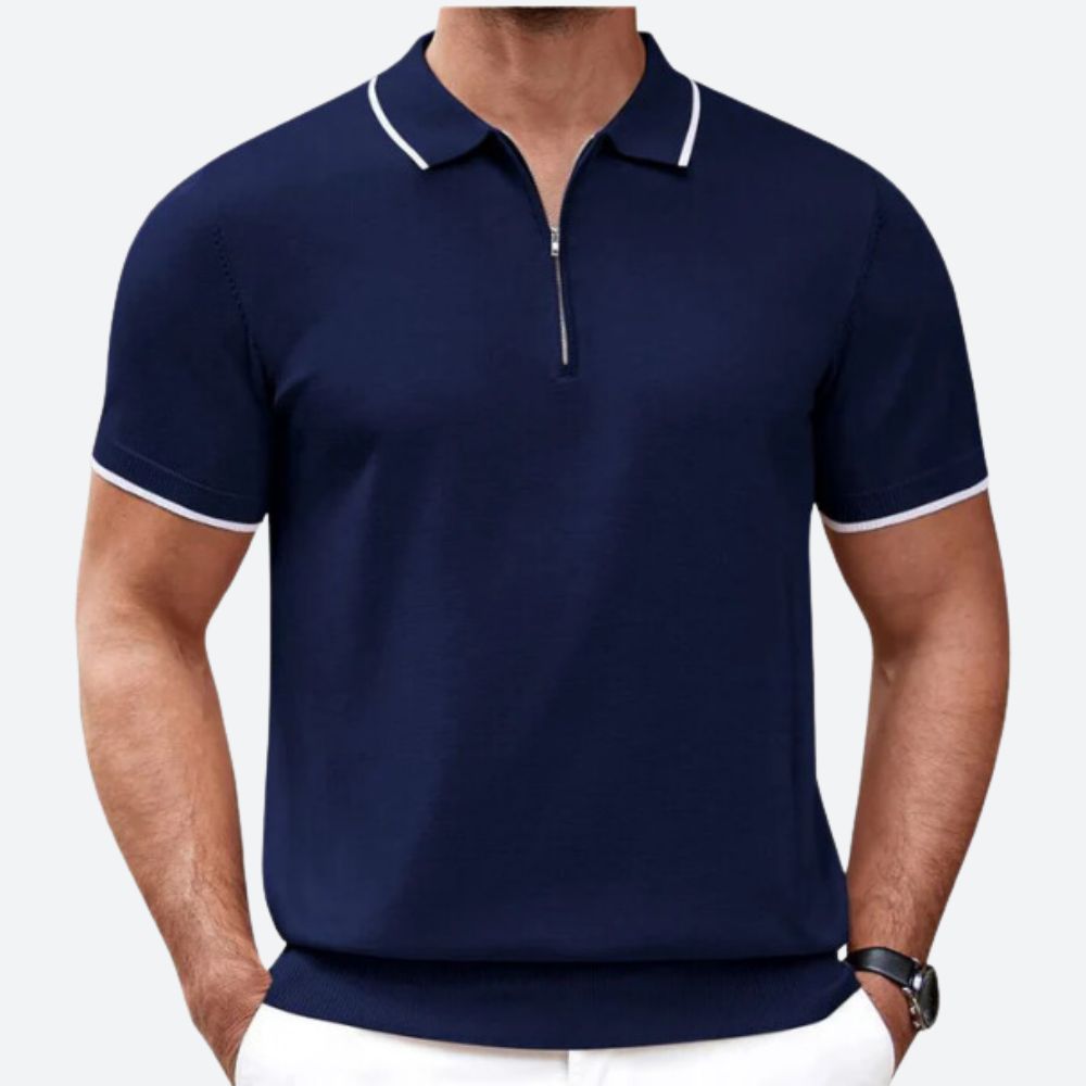 Polo zippé élégant pour hommes - Bass