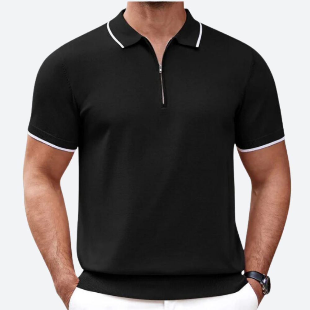 Polo zippé élégant pour hommes - Bass