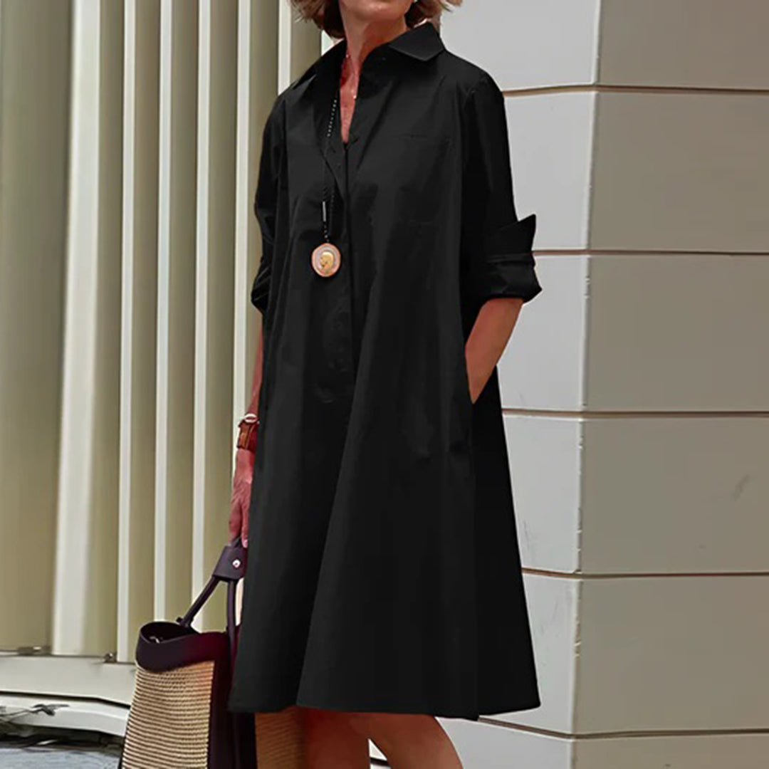 ASHLEY - Robe à manches longues chic pour les occasions élégantes