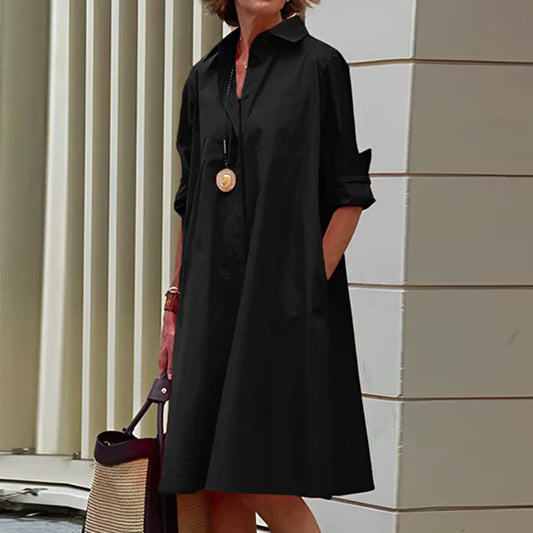 ASHLEY - Robe à manches longues chic pour les occasions élégantes