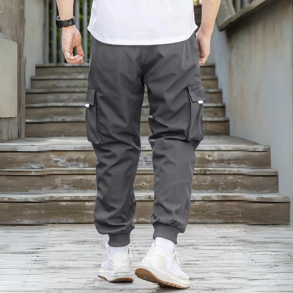 ATHANASIOS - Pantalon cargo élégant pour homme avec cordon de serrage confortable à la taille