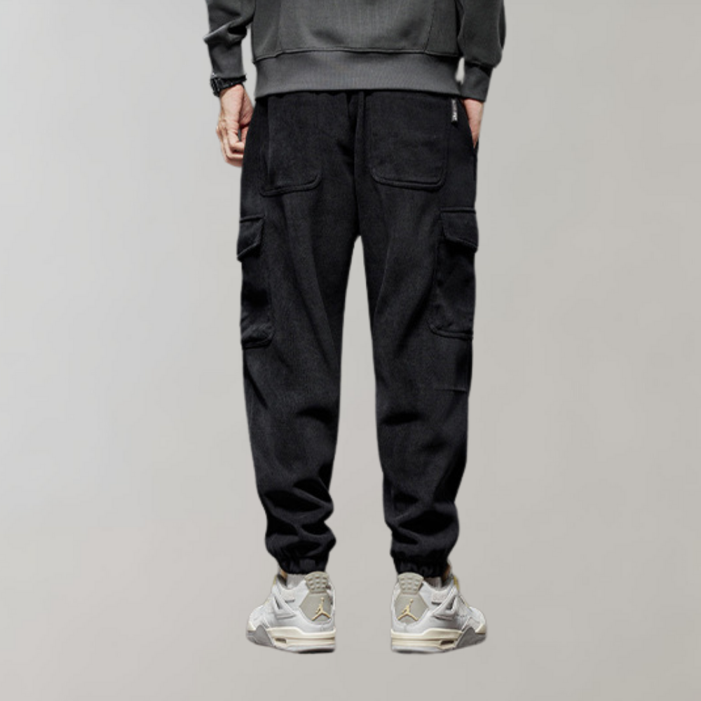 Osvald - Pantalon cargo décontracté en velours côtelé pour l'homme moderne