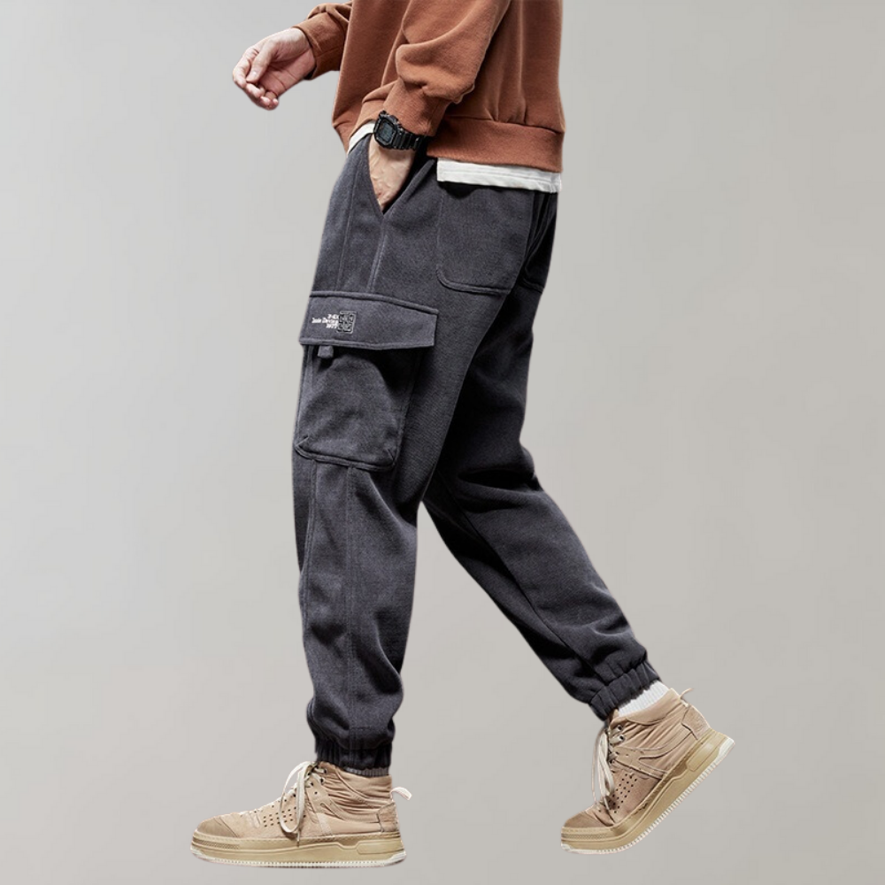 Osvald - Pantalon cargo décontracté en velours côtelé pour l'homme moderne