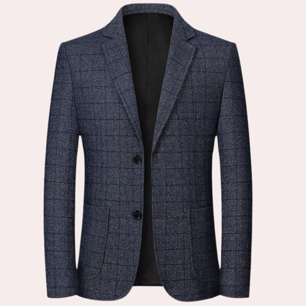 Mimir - Blazer formel rétro à carreaux pour homme