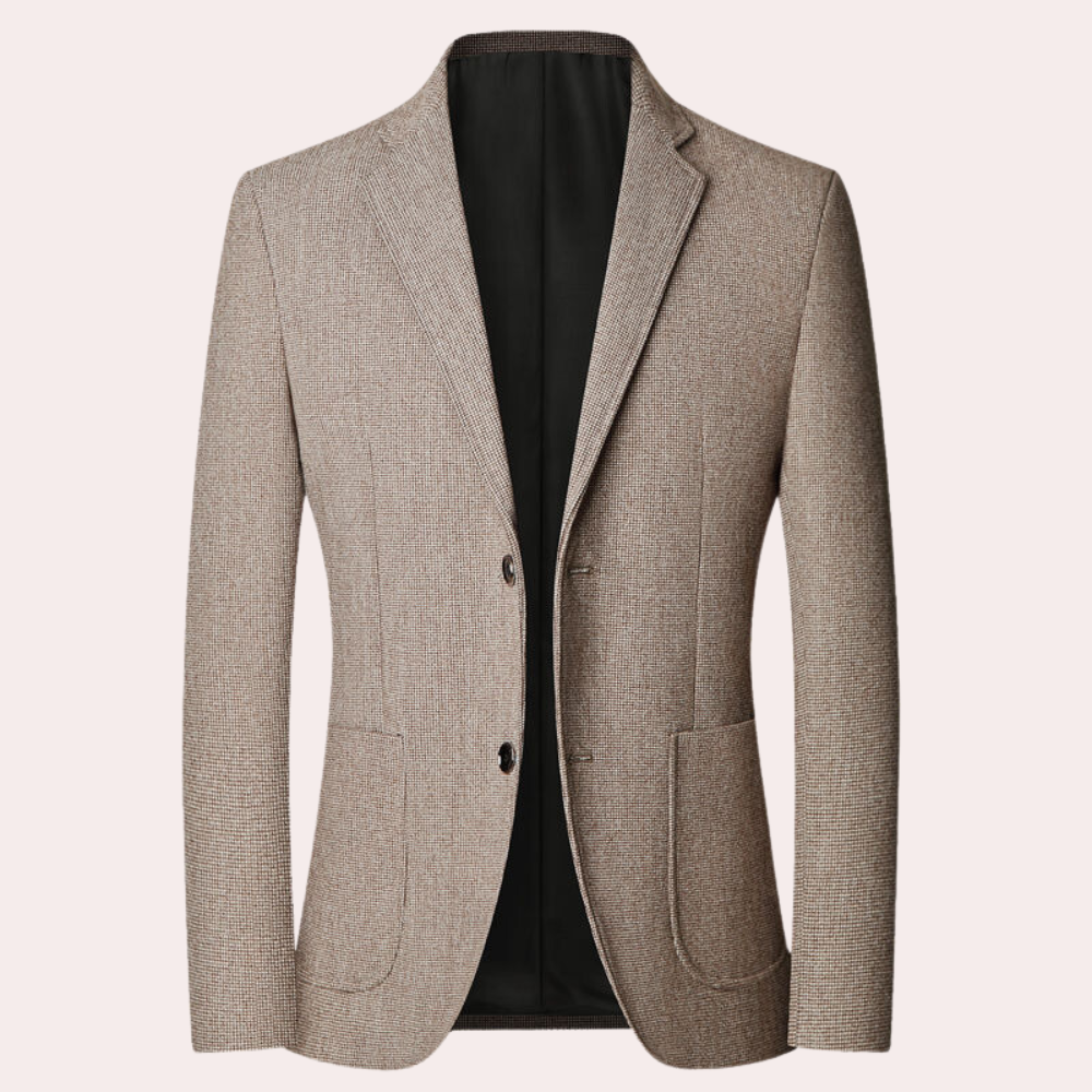 Mimir - Blazer formel rétro à carreaux pour homme