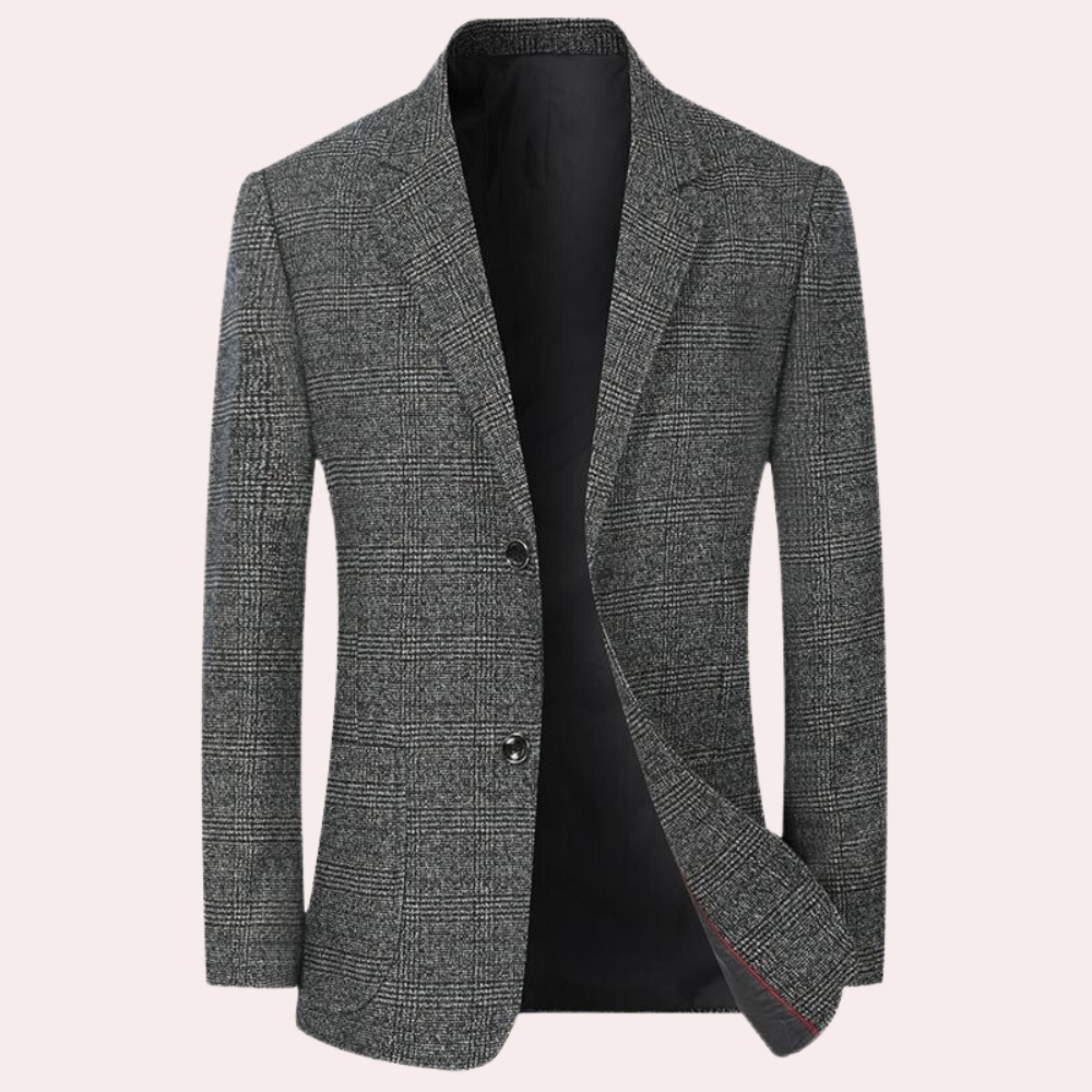 Mimir - Blazer formel rétro à carreaux pour homme