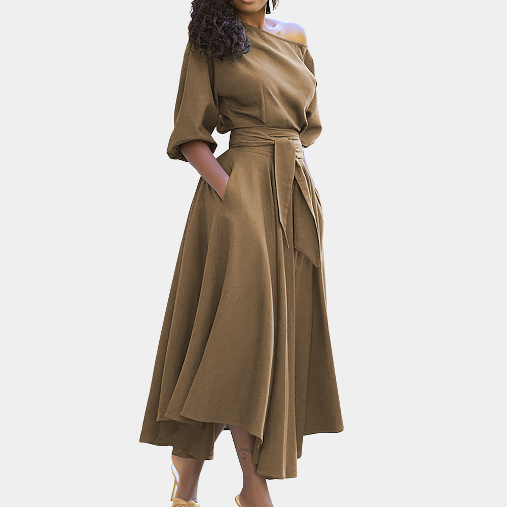 Annabelle - Robe de femme élégante et confortable avec une ceinture flatteuse