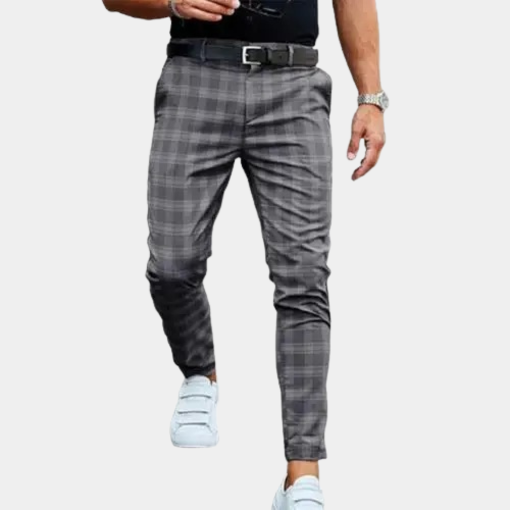 Delmore - Pantalon à carreaux pour homme pour un look tendance