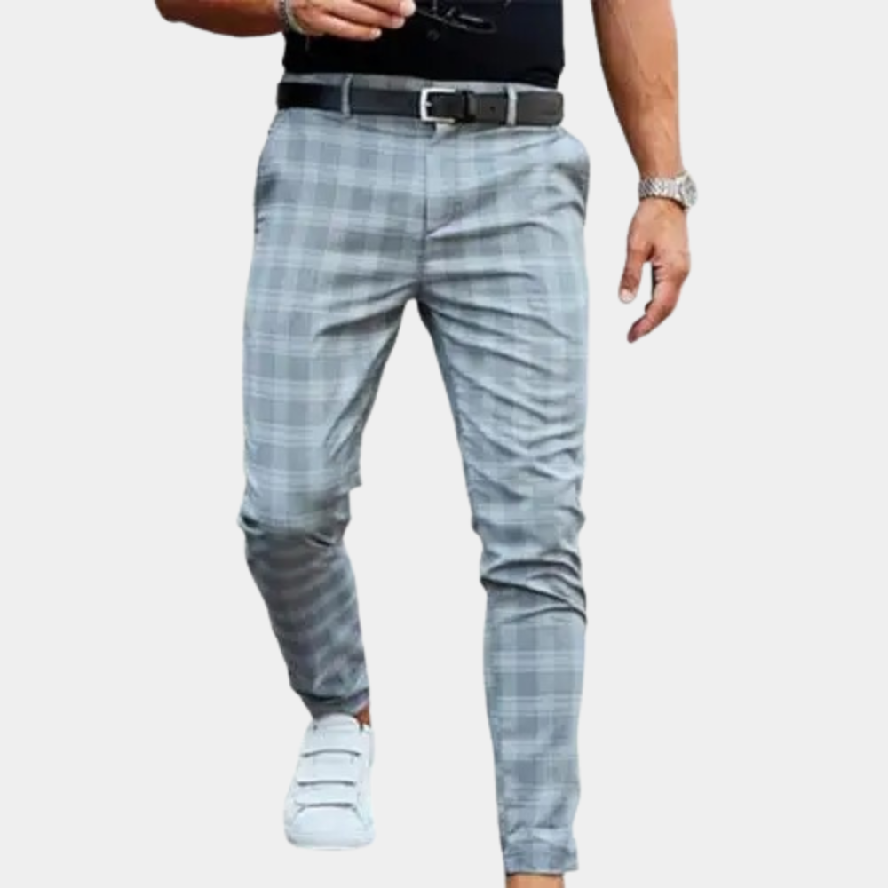 Delmore - Pantalon à carreaux pour homme pour un look tendance