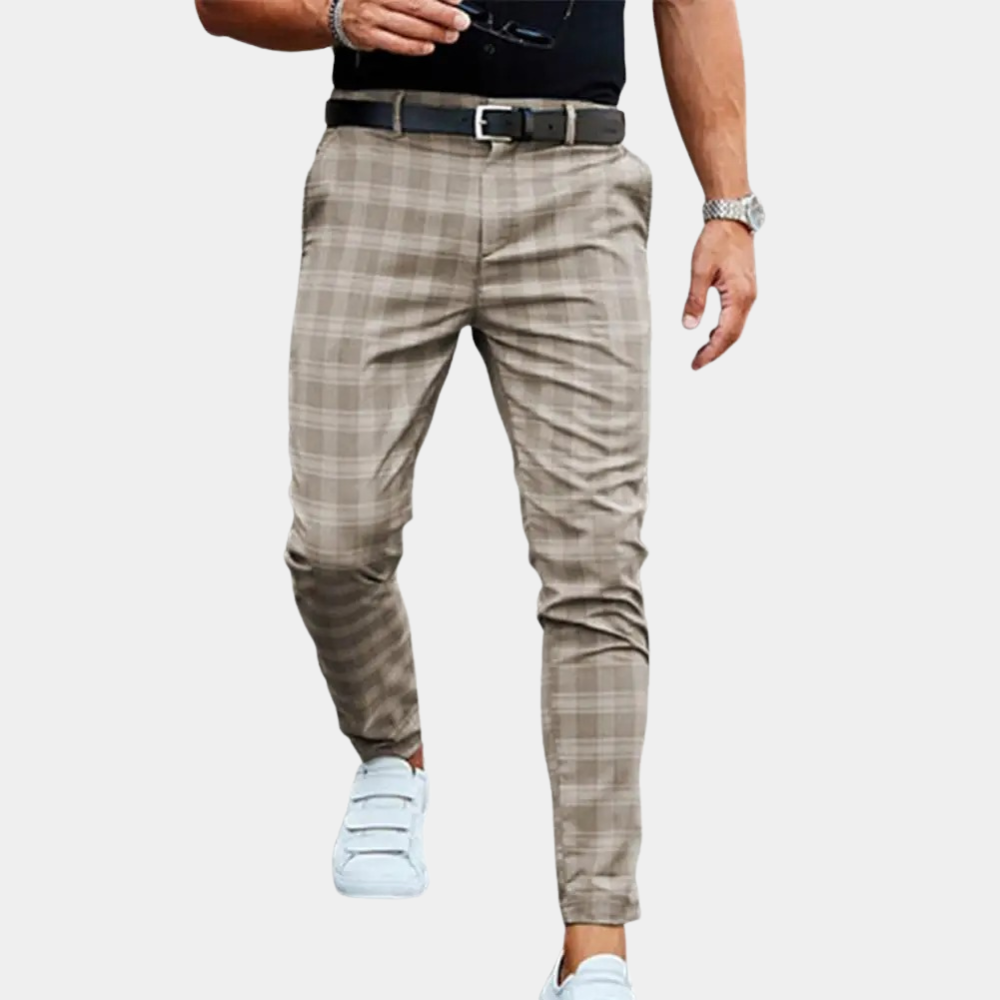 Delmore - Pantalon à carreaux pour homme pour un look tendance