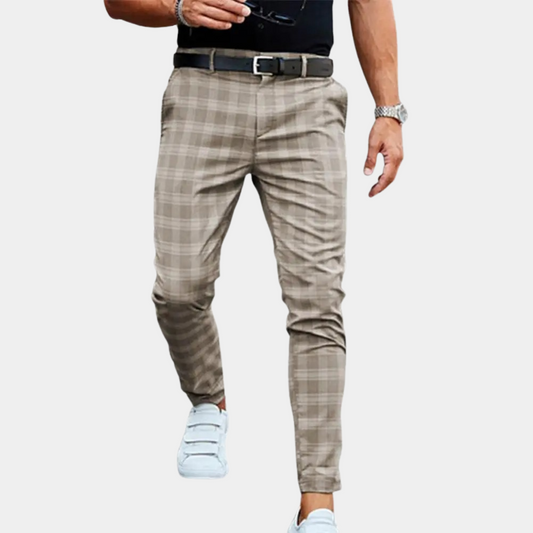 Delmore - Pantalon à carreaux pour homme pour un look tendance