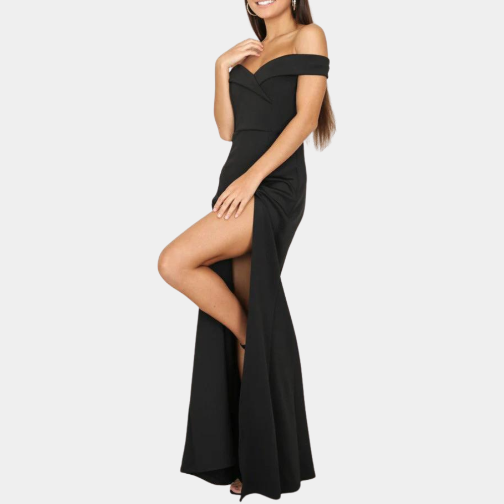 Elena - Robe décolletée élégante pour la femme moderne
