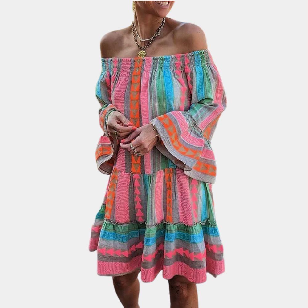 Aline - Robe d'été rayonnante et élégante pour femmes dans des couleurs vibrantes