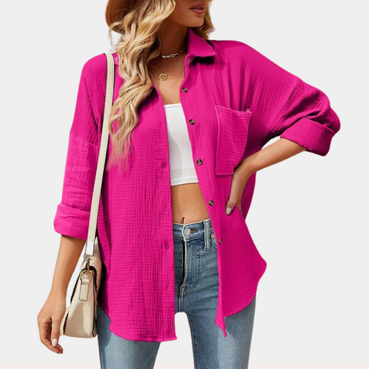 Viviana - Chemisier d'été décontracté et élégant pour femmes avec poche pratique