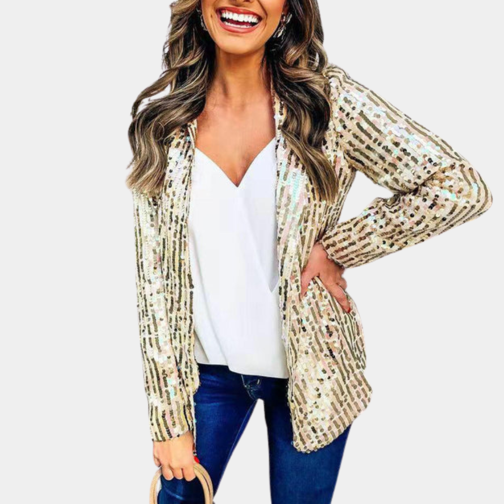 Ines - Blazer élégant à paillettes pour dames
