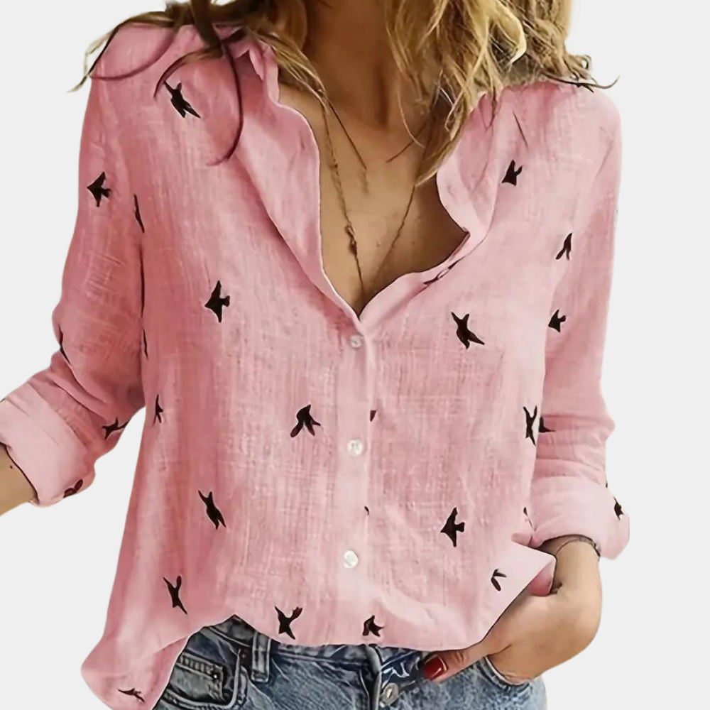 Laumina - Chemisier élégant à manches longues pour femmes