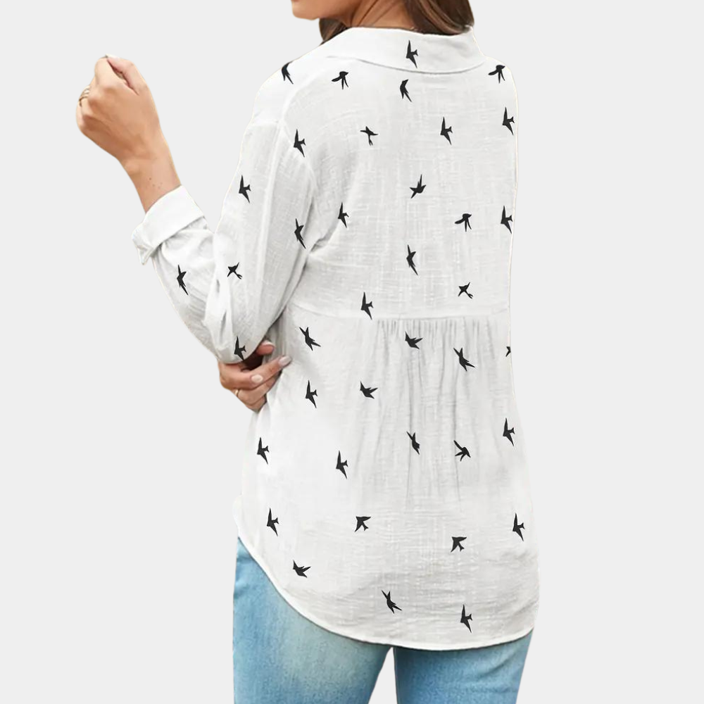 Laumina - Chemisier élégant à manches longues pour femmes