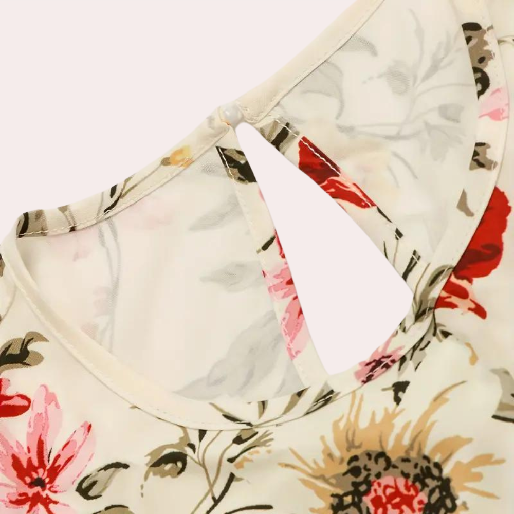 Robe longue élégante à fleurs pour femmes