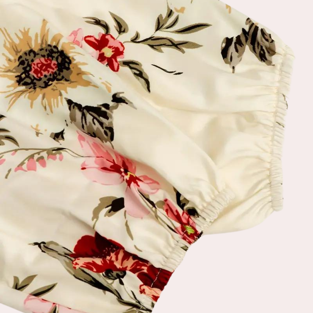 Robe longue élégante à fleurs pour femmes