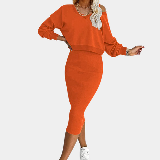 Robe pull élégante pour femme pour un look chic