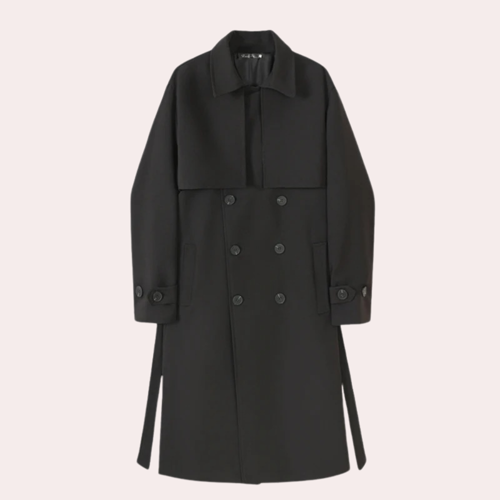 Trench-coat long et élégant pour hommes