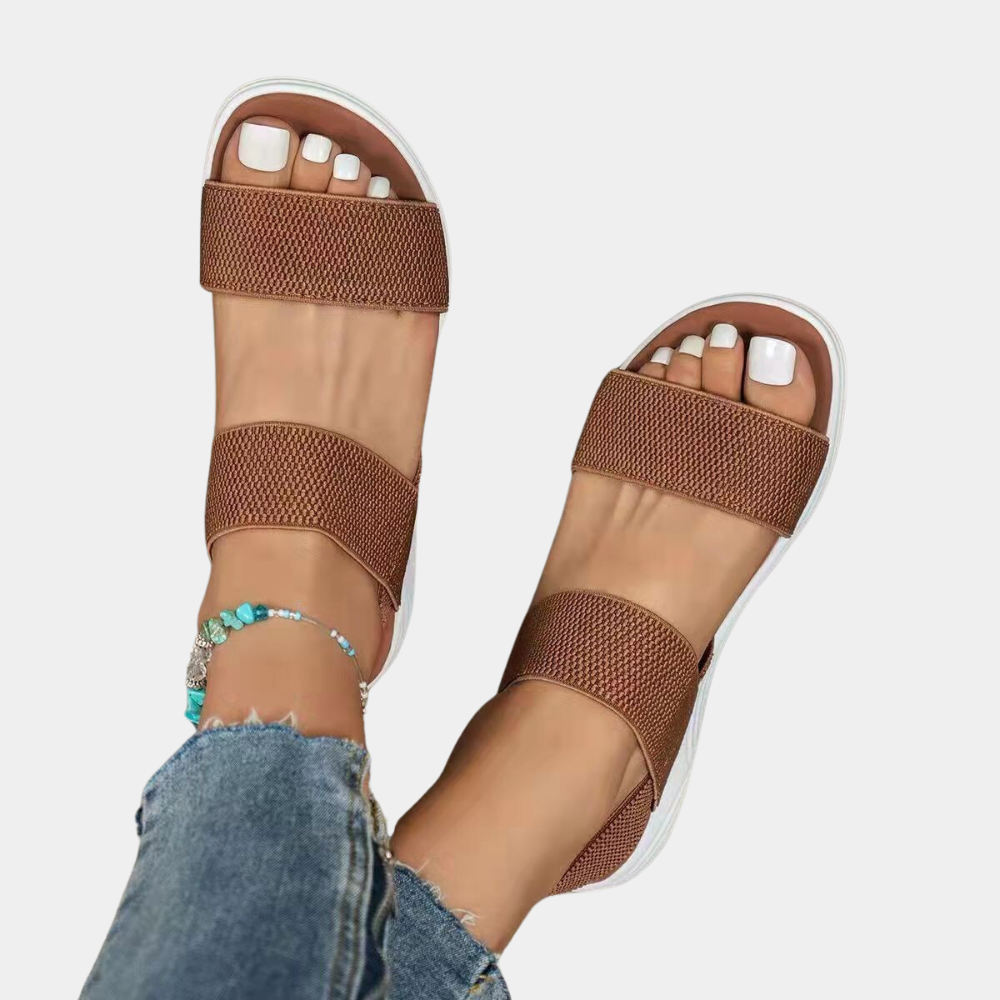 Sandales élégantes à semelle plate pour femmes