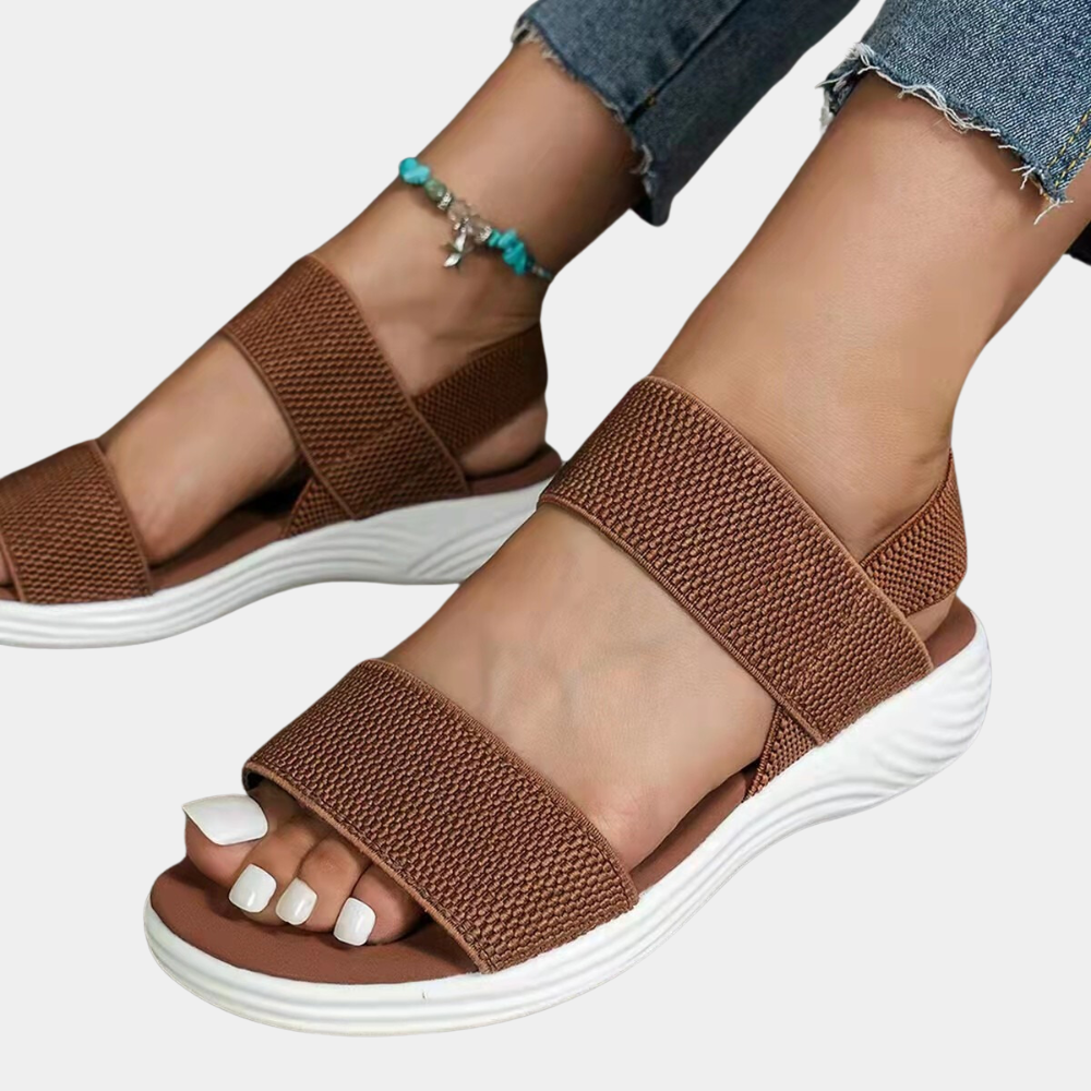 Sandales élégantes à semelle plate pour femmes