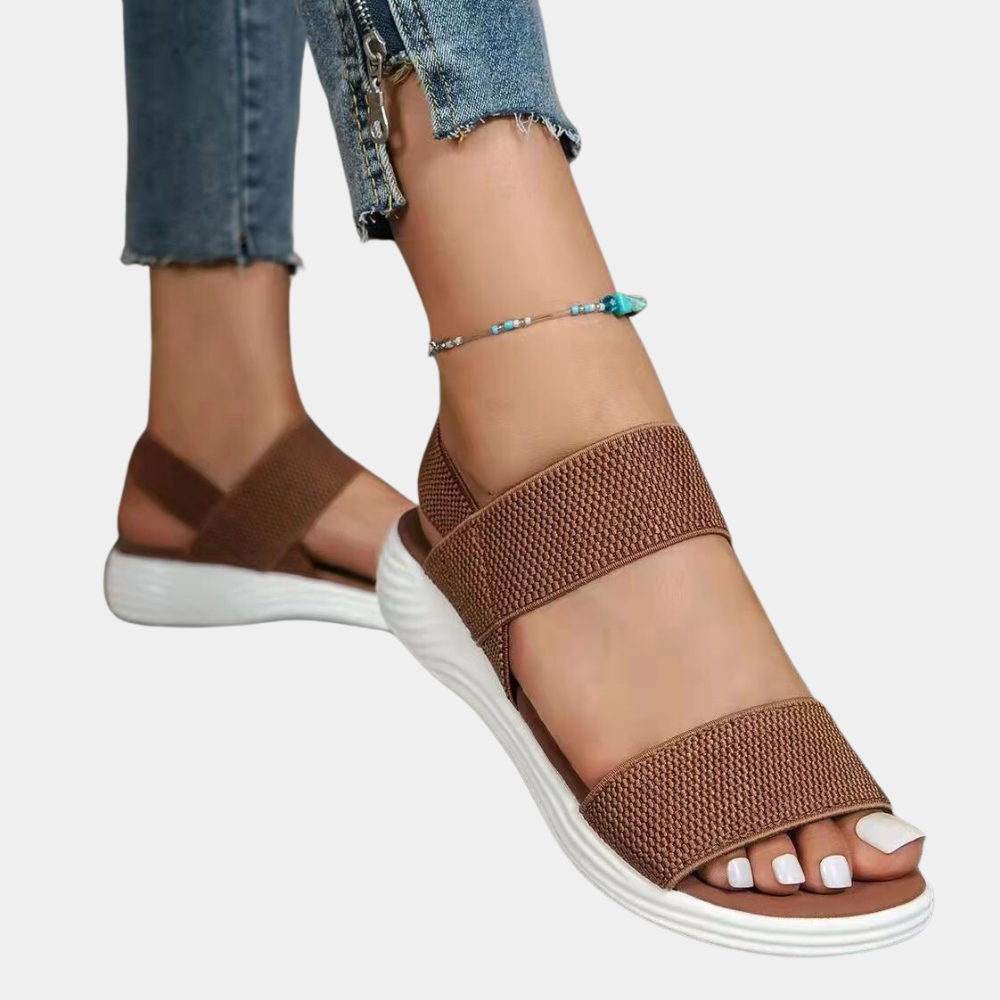 Sandales élégantes à semelle plate pour femmes