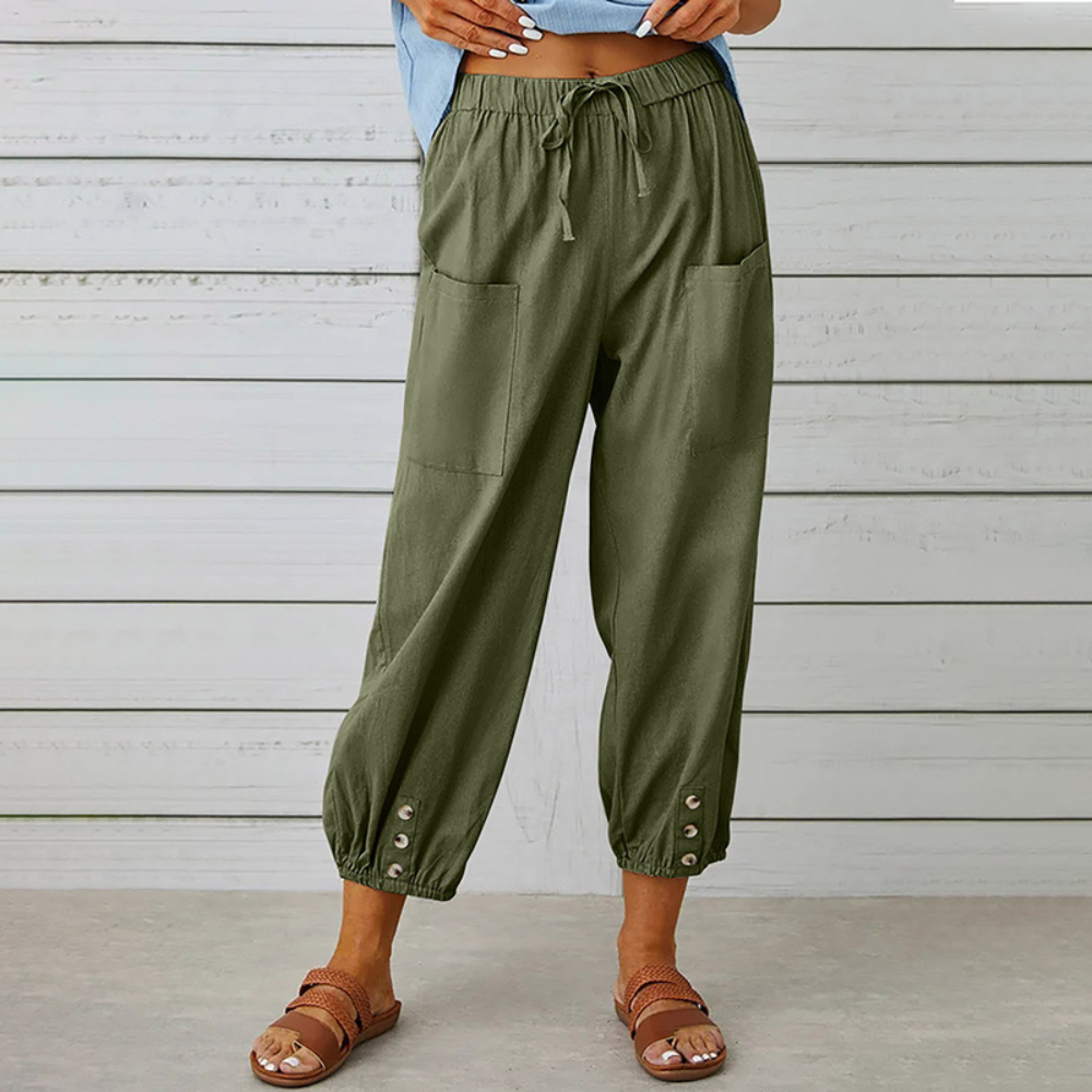 Pantalon pour femmes élégant et confortable avec jambes larges à la mode