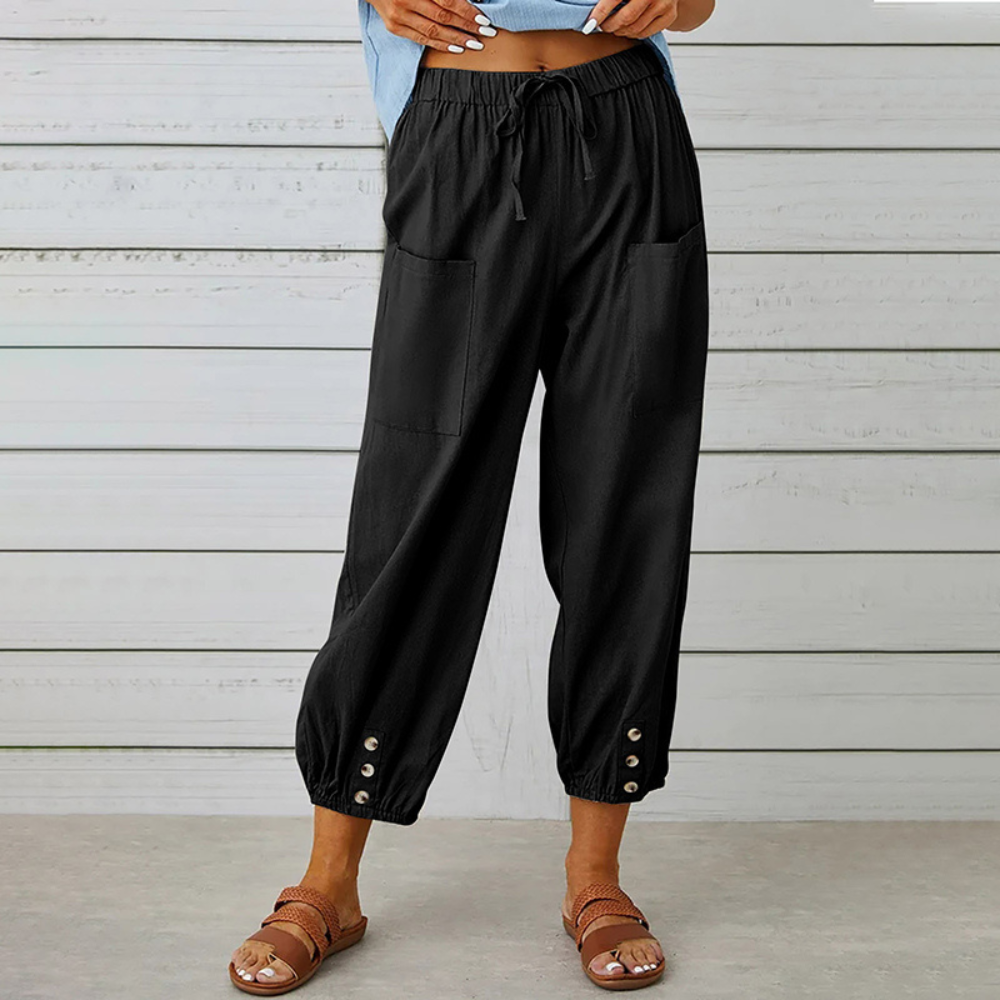 Pantalon pour femmes élégant et confortable avec jambes larges à la mode