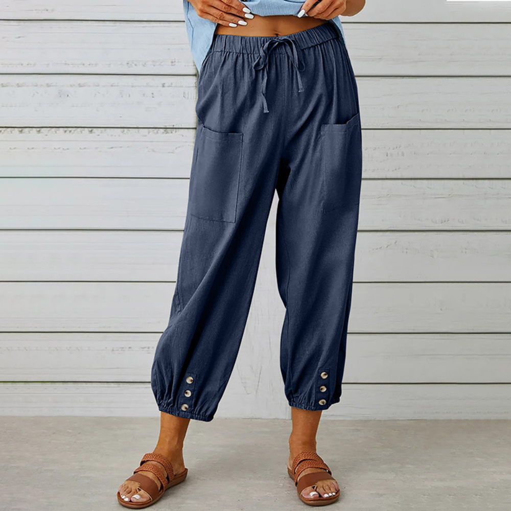 Pantalon pour femmes élégant et confortable avec jambes larges à la mode