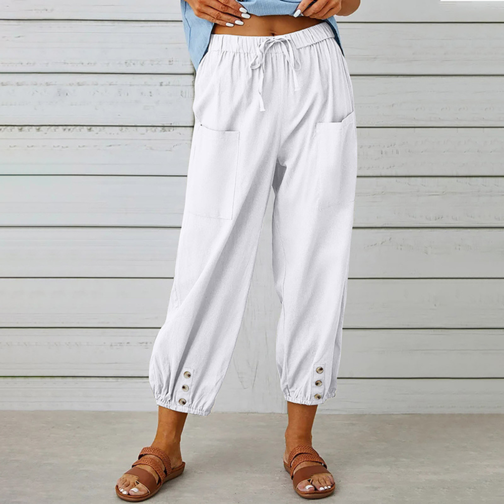 Pantalon pour femmes élégant et confortable avec jambes larges à la mode