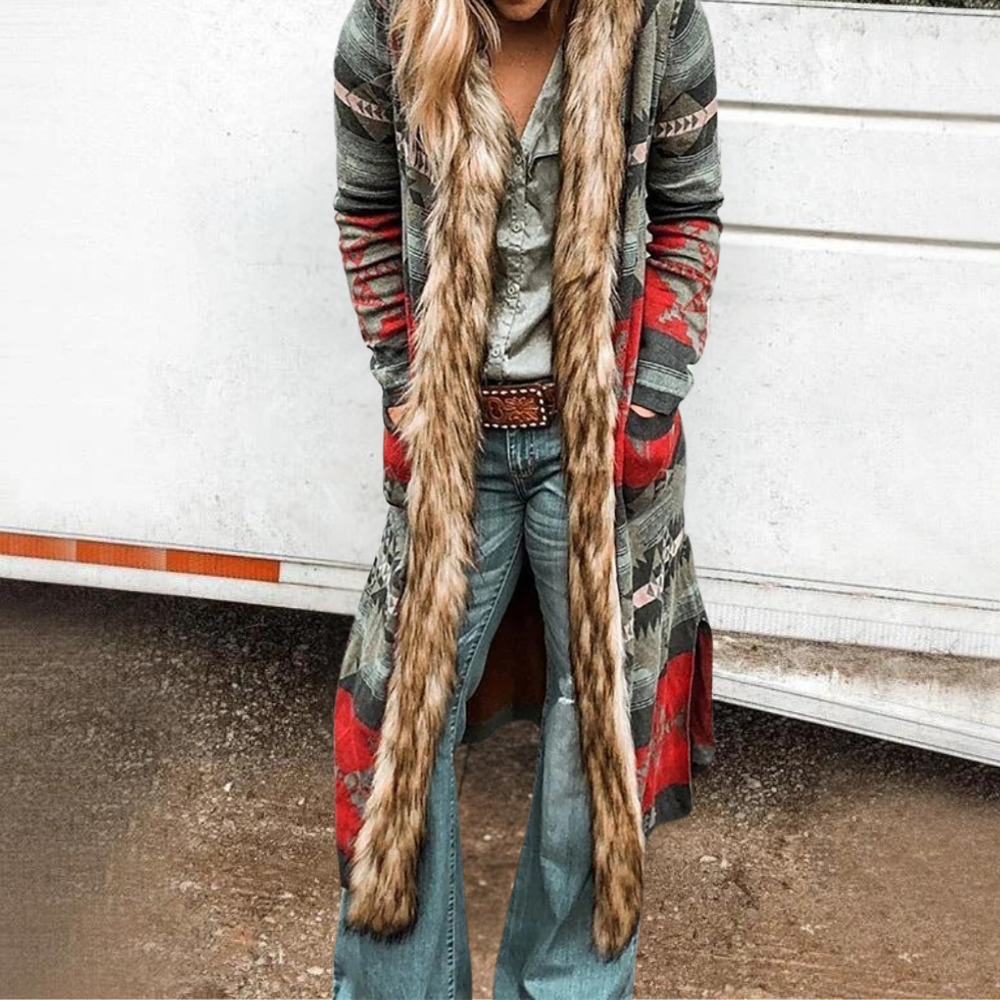 Myra - Veste de luxe élégante pour femmes avec capuche stylée