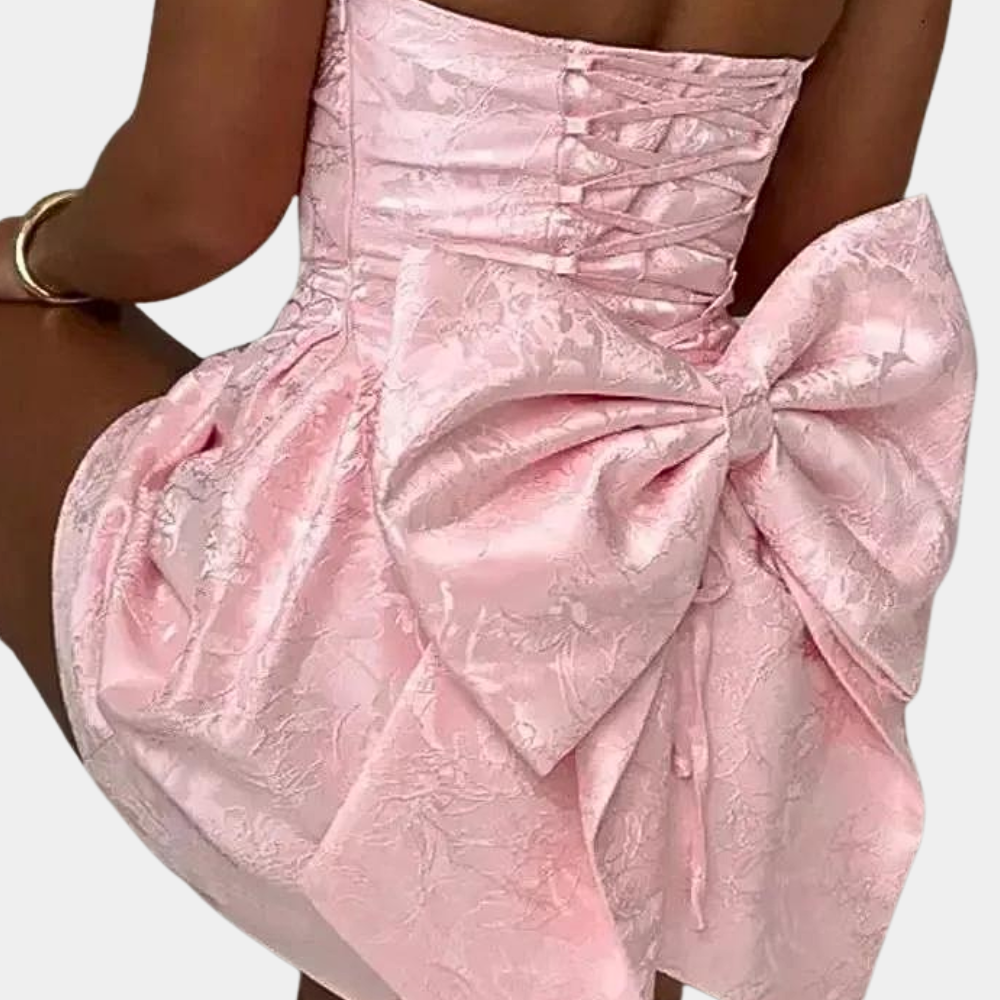 Amelia - Robe de cocktail élégante et sans bretelles pour femmes