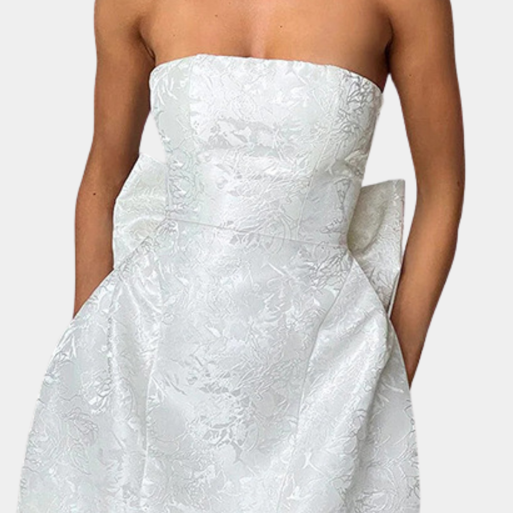 Amelia - Robe de cocktail élégante et sans bretelles pour femmes